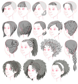 tealin:  One of my other jobs on BH6 was to stock the library of hairstyles for crowd people.  Here’s a sampling of ladies’ styles, dropped on the generic head. 