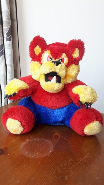 Thrift find! 11/06/2018 ‘Fangs’ from the Were Bear line of plushies released in 1983! Okay, Okay I a