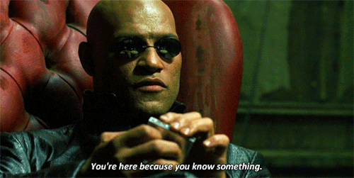 stream: I don’t like the idea that I’m not in control of my life. The Matrix (1999)