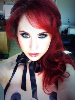 andrearosu:  Just about to start a custom video where I play a mischievous and lascivious maid! (Andrea Rosu)   Those eyes&hellip;