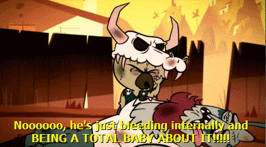 bluedragonkaiser:tlrledbetter:grimphantom:lol surprise they even use the word “kill” and thank God they didn’t say “i’m ok”  Between this and Gravity Falls, Disney’s censors are being surprisingly lenient.  Star looked pretty worried about