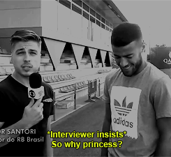 brazilaf:I: Every time he (Neymar) posts something with you he calls you princess/princesa. Why does