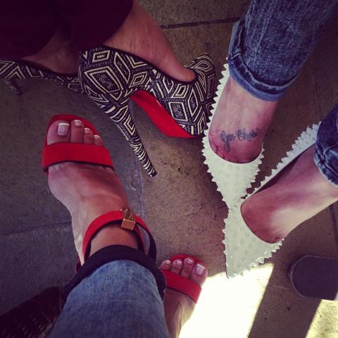 foreverinlove-ff:  “Sunday shoe game 👠👠👠 @karrueche @Hotyella817 💞”Shooooe Game 