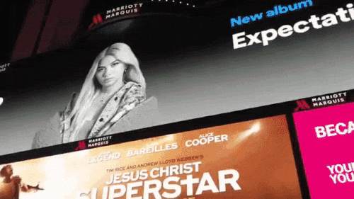 vegetakillmonger:lovablesbian:deejay:Hayley Kiyoko Jumps For Joy After Seeing Her Billboard in Times