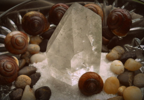 thedustydruid:A peek at my altar-in-progress. I’ve redone my altar/spiritual space several times ove