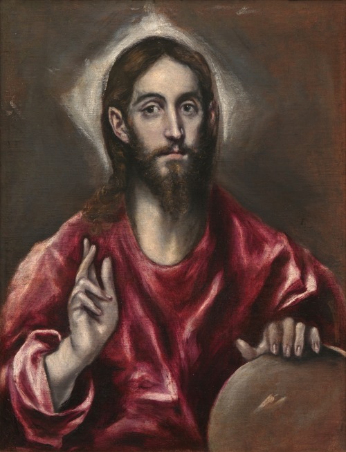 Painting: Christ the Saviour, by El Greco