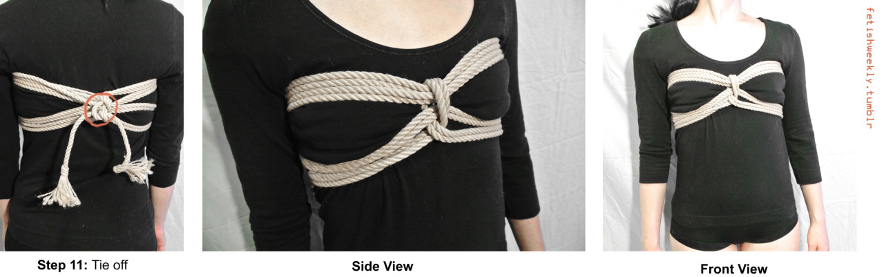 diary-of-a-switch:  fetishweekly:  Shibari Tutorial: Pearl Harness &amp; Wrist