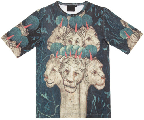 amygaertner: clothing featuring prints inspired by medieval tapestries, by noir noir