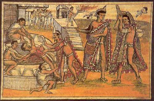 The Consecration of Temple Mayor VIIn the 13th century the Aztecs migrated to central Mexico.  Unwel