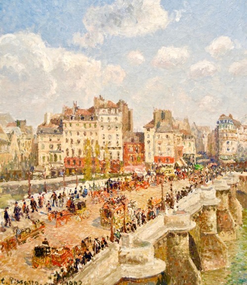 historyofartdaily - Camille Pissaro (1830-1903), The Pont-Neuf...