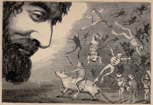 “Monolog and the army of frogs.” Prince Ubbely Bubble’s new story book. 1871.Internet Archive