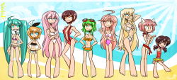 penccils:  this monster’s finally done for the summer! thanks everyone who came to watch the stream for it (and got to witness miki’s dick swimsuit and the endless gumiboobs) 