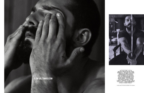 glam-val:Shia LaBeouf by Craig McDean for Interview November 2014