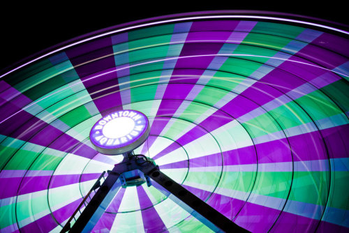 odditiesoflife:   Amazing Long Term Exposure Photos of Ferris Wheels The original Ferris Wheel was designed and constructed by George Washington Gale Ferris, Jr. as a landmark for the 1893 World’s Columbian Exposition in Chicago. The term Ferris wheel