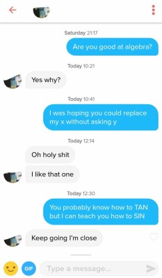 tinderventure:  Not quite the response I