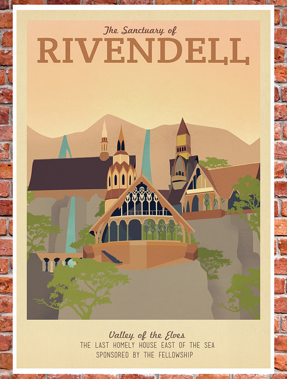 fanboycomicsnet:  Travel Posters For Everyone Who’s Bitter About Middle Earth and