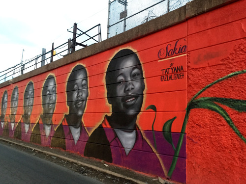 “Sakia, Sakia, Sakia, Sakia” is a mural I completed earlier this week in Newark, NJ. ‪#‎