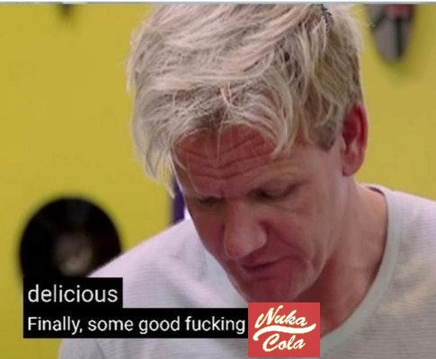 scoobydew4u:  Me when I realize that Fallout 76 is going to take place 30 years or less after the bombs drop, which means the soda will most likely still have some fizz and not be some fermented sweet syrup after 200 years: 