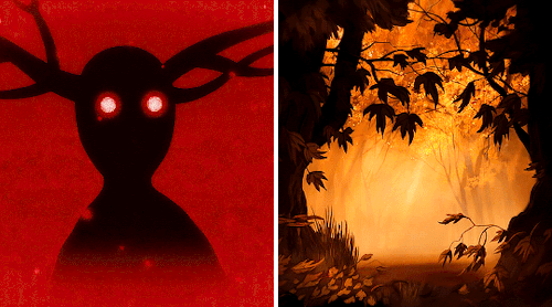 OVER THE GARDEN WALL (2014)How The Gentle Wind,Beckons Through The Leaves, As Autumn Colors Fall.Somewhere
