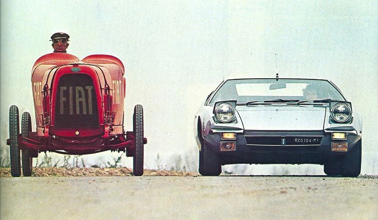 specialcar:  Fiat - 501 Sport 1921 - De Tomaso -  Pantera 1971 