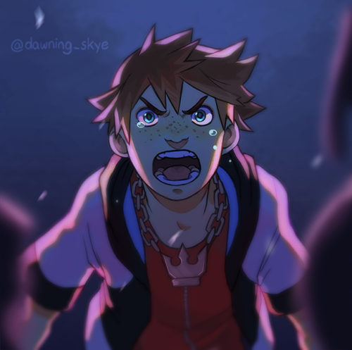 a bunch of Kingdom Hearts babs crying because of their friends