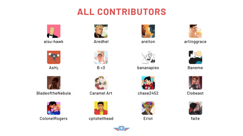  Take a look at all of our fantastic contributors bringing the romance of Steve and Tony to life in 