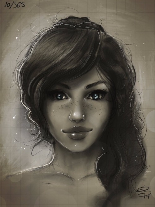 dailysketch 10/365 Quick portrait made in Procreate, hope you like !