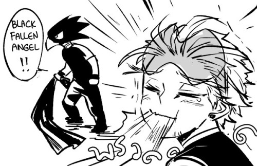 Hawks and Tokoyami 