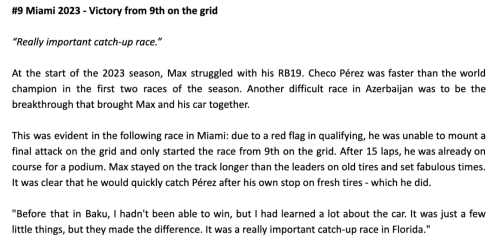 Max Picks His Top 10 Races!