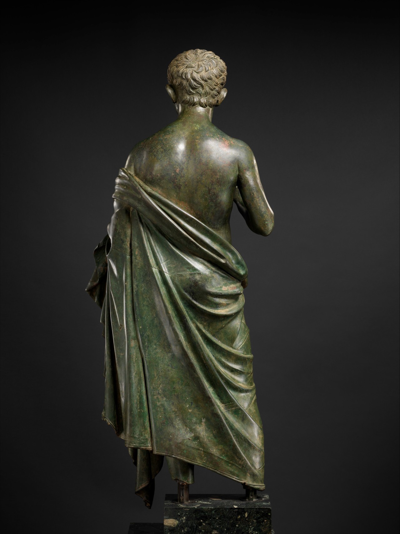didoofcarthage:  Bronze statue of an aristocratic boy. Roman, Augustan Period, 27