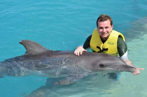 Made a Dolphin Friend in Cozumel Mexico!!! There was actual...