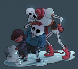 hamhammers:  (stops adventure to build various snow dinosaurs) Papyrus: “Is that… a hideus dog?” 