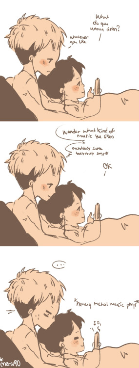 cute-secrets-sketch:   jeanmarco week - November 16th - Music  wanted to do something for jeanmarco week   (b￣▽￣)b 