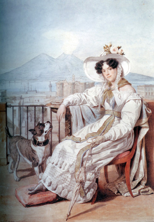 Natalia Stepanovna Galitzina (Apraksina) by Alexander Brullov, 1822