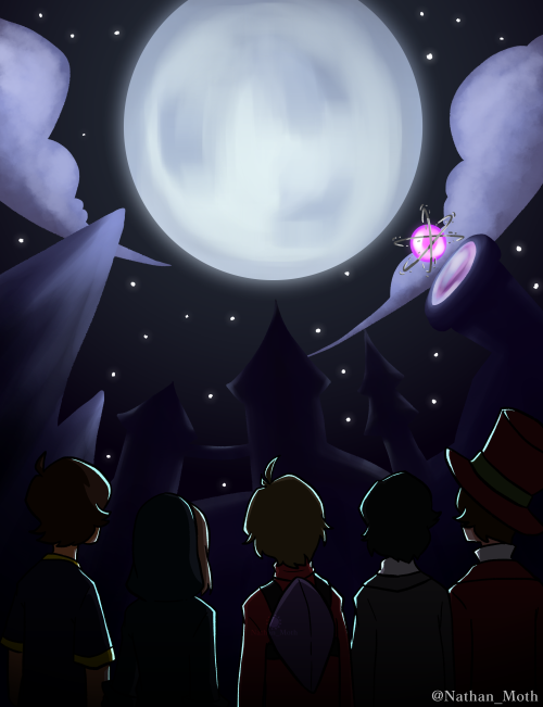 nathan-moth:Quick drawing of the moon being big in Hermitcraft!This is my first drawing so I don’t h