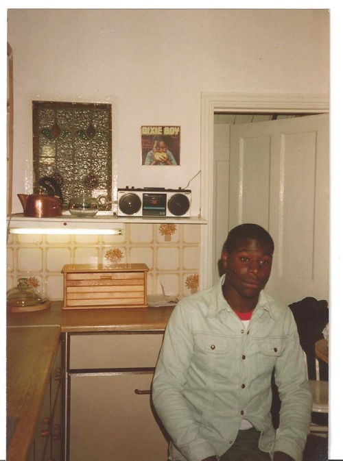 simonfoxton:The young Steve McQueen in my kitchen ,about 1989 .#stevemcqueen