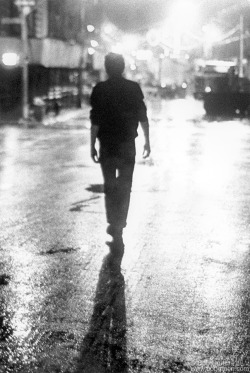 theunderestimator-2: theunderestimator-2:  Joe Strummer walking away at The San Gennaro Festival, NYC, September 1978, in a legendary photo by Bob Gruen. RIP Joe Strummer, gone on this day, December 22nd, 2002.   “I deeply miss my friend Joe Strummer.