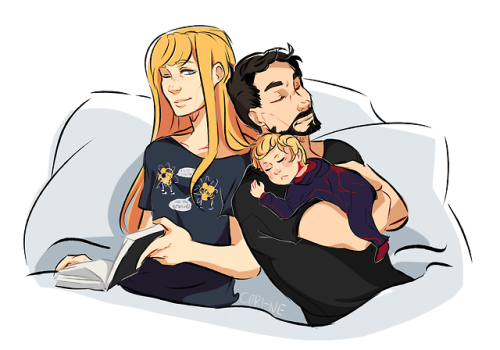 citri-ne:Pepp, Tony and baby girl Morgan!first request for @shestillhashersoul​ [edit: I’m doing onl