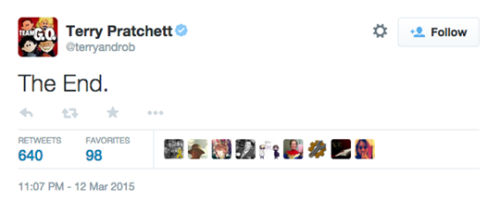 gcatherinev:Dear fellow fans,our favourite and dear dear author has passed away. I am heartbroken bu