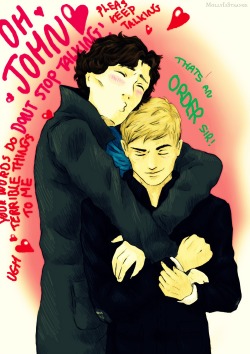 mollyisstrange:  bamf john gives sherlock a boner pass it on…. 