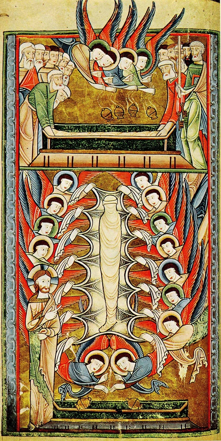 A page from the 12th-century York Psalter, produced in the north of England c.1170