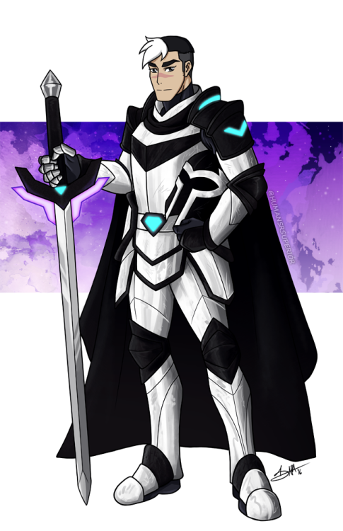 humansrsuperior:All right, here’s fantasy knight Shiro for real this time. :) (more Voltron f