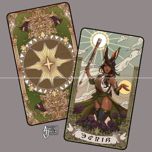 Actually made my character into a FFXIV tarot card