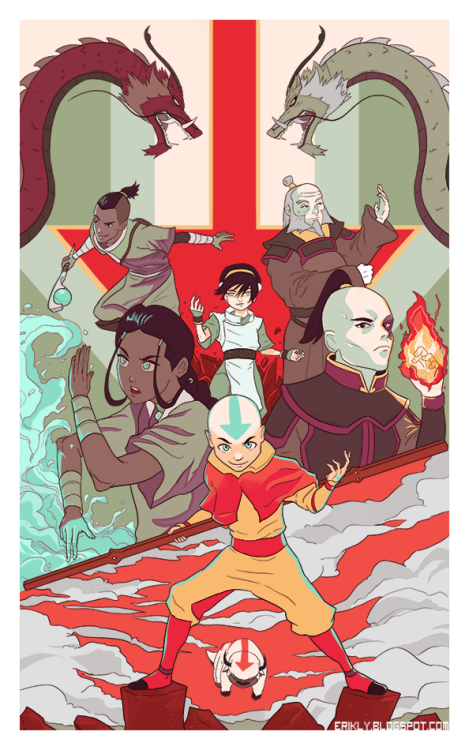 eriklyart: My Legend of Korra piece to go with my Avatar piece I did in early 2015.