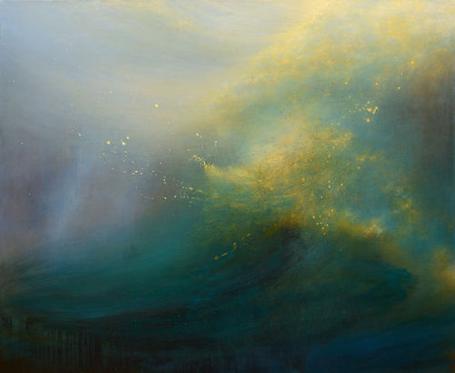 cross-connect:Artist Samantha Keely Smith paints breathtaking abstract landscapes that resemble the 