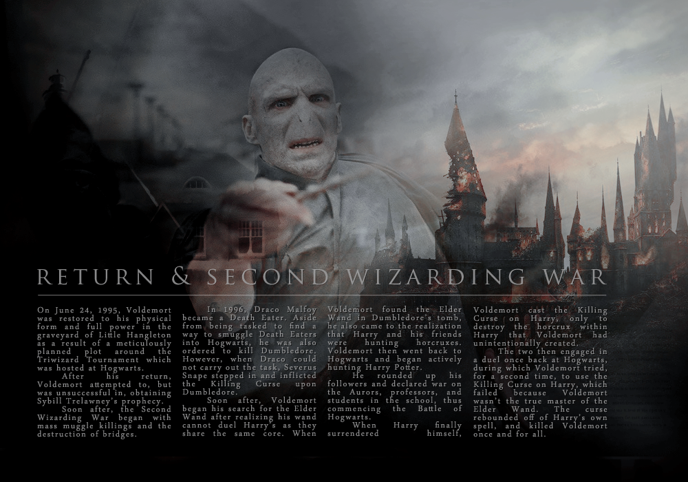 asheathes:  TIME PERIODS OF THE WIZARDING WORLD: WIZARDING WARS [insp] 