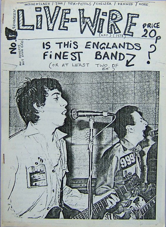 debbieharry1979:mick jones and joe strummer of the clash on the cover of live wire