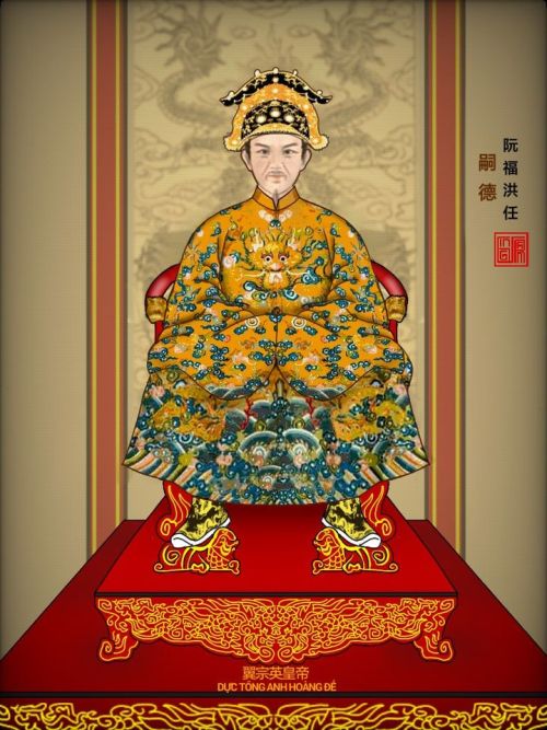 Redrawing Nguyễn dynasty Vietnamese emperors in proper Court attire.Source: Ging Trần 