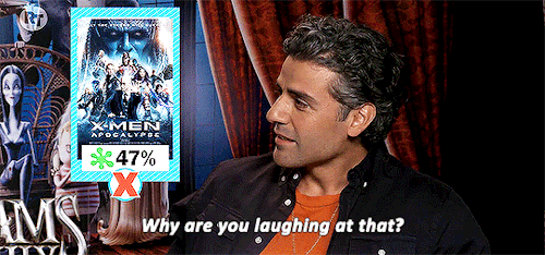 oscarspoe:Charlize Theron & Oscar Isaac Play ‘Name the Review' 