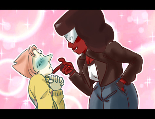 mruniiverse:    “G-Garnet-senpai…!” kiss kiss fall in love 